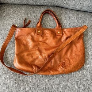 Clare V leather messenger bag